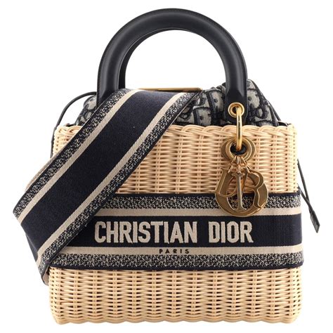 dior wicker bag dupe|christian dior medium lady bag.